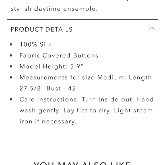 Johnny Was Silk Paisley Button Down Blouse XXS NWOT - Picture 7 of 7